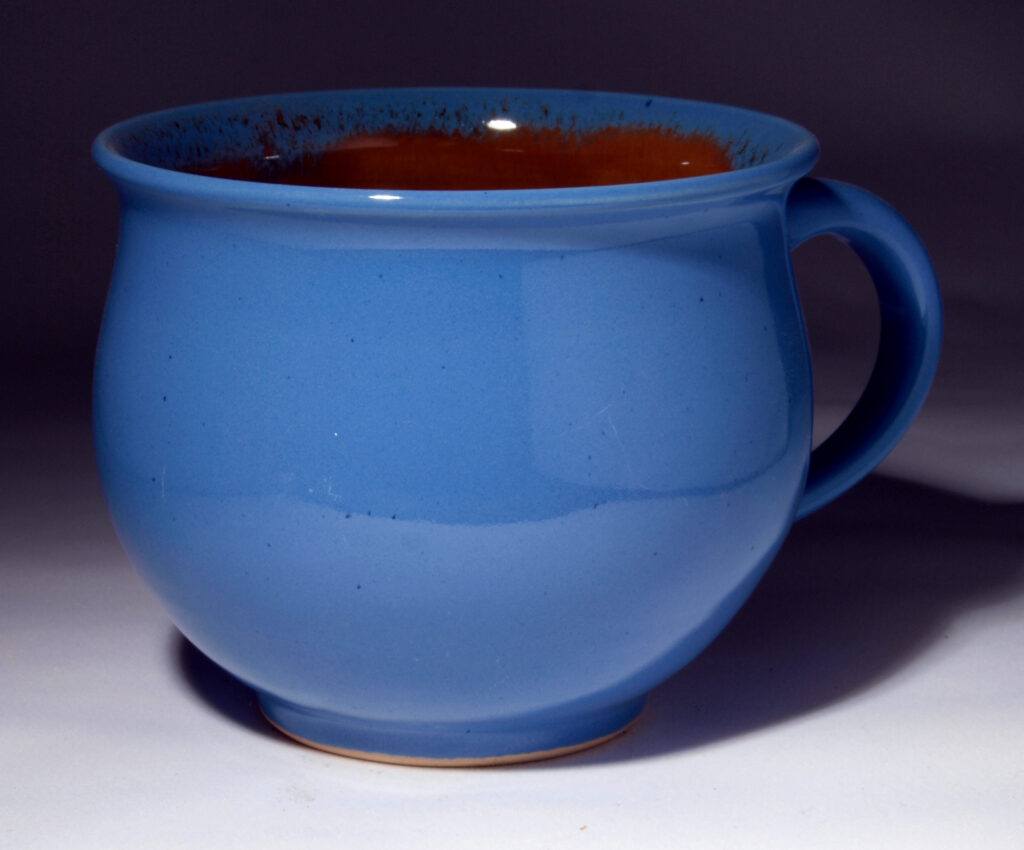 Potschamperl blau glasiert